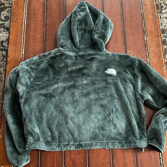 The North Face Osito Quarter Zip Cropped Hoodie Balsam Green Size XL - Picture 9 of 10